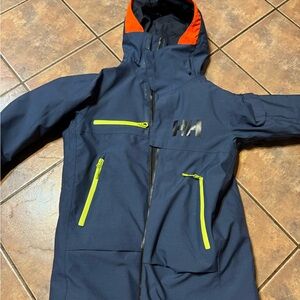 Helly Hansen Blue Jacket with Bright Accents